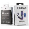 HUEMAN Cockring + Plug vibrant Black Hole Hueman 11 x 3.3cm